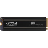 Crucial T500 2 TB, SSD (black, PCIe 4.0 x4, NVMe, M.2 2280, with heats