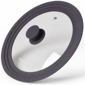 9948 Triplex Universal Galss Lid 24/ 26/ 28 cm Dark Grey
