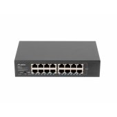 Switch 16x 1Gb Rack 10"/ 19" Black