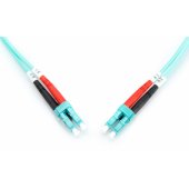 Fiber Optic Multimode Patch Cord LC to LC MM OM3 50/ 125 µ 2m