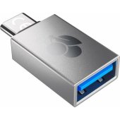 Adapter USB-A USB-C Grey