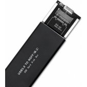 Aluminium Enclosure M.2 SATA USB 3.0 Black 51854
