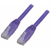 Patch cable U/ UTP Cat6 LSZH 1.5m purple