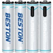 AAA Batteries with USB C 400mAh Li-Ion 4 pcs