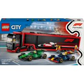 60445 F1 Truck with RB20 & AMR24 F1 Cars