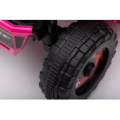XMX630T Pink Battery Quad Bike With Trailer