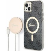 4G MagSafe Case + Wireless Charger iPhone 14 Plus grey