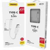 Adapter USB Type C to headphones jack 3.5mm (female) White