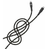 Green Data Cable Type-C to Lightning 3A PD60W 1m Nylon Black