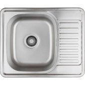 Steiner sink KEVIN 116 Steinsteel linen with siphon 1-bowl z/ o
