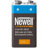 Rechargeable 9V USB-C 500 mAh