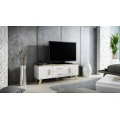LOTTA 140x40x53 White + Sonoma Oak