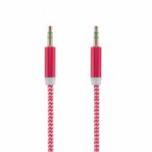 Basic Audio Cable aux 3.5mm Jack 1m Red