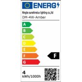 4W DM E27 3000k decorative