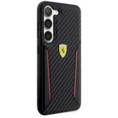"PU Carbon Hard Case Galaxy S23" Black