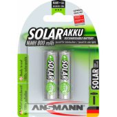 Solar 800mA NiMh AA 2 pcs