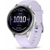 Venu 4 41mm Silver with Periwinkle Silicone Band 010-03013-01