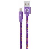Graffiti USB to Lightning Cable 3A 1m Purple