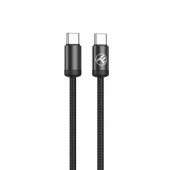 Minimalist USB-C to USB-C Cable 3A 1m Black