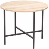 HANNES 60x60xH48cm Rustic / Black Melamine
