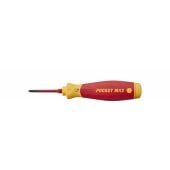 Screwdriver with bit magazine PocketMax electric (red/ yellow, 5 p