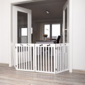 Trixie Wooden barrier 4-part 60-160�75 cm white