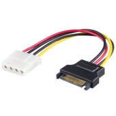 Cable SATA - Molex 0.3m Black/ White