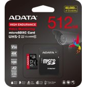 MicroSDXC 512GB Class 10 AUSDX512GUI3V30SHA2-RA1
