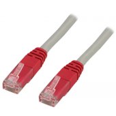 Patch cable U/ UTP Cat6 LSZH 250MHz 2m grey/ red