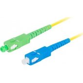 Fiber optic patchcord SM SC/ APC-SC/ APC SIMPLEX LSZH 3.0mm 1m yellow