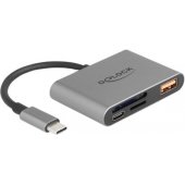 91016 USB-C SD/ MicroSD Grey