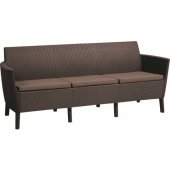 Salemo 3 Seater Sofa Brown