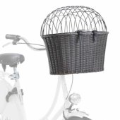 Bicycle basket with grid, 44x34x41cm, anthracite