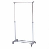Clothes hanger FRANK 83x43xH93,5-168cm silver