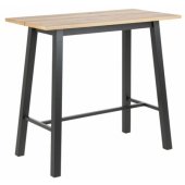 Bar Table CHARA 117x58xH105cm Oak/ Black
