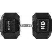 Dumbbell 45 kg HMS HEX-PRO 45
