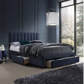 Bed GRACE 160x200cm, blue