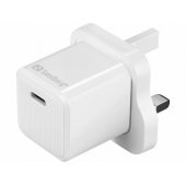 441-64 USB-C 20W Charger UK+Lightning, Incl. 1m USB-