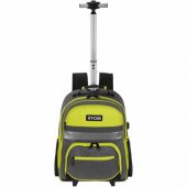 Ryobi tool backpack RSSBP2 (green/ black, with laptop compartment and w