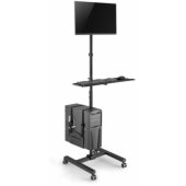 650171 17"-32" Single Monitor Mobile Workstation