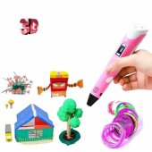 3D printing pen for creating figures from PLA / ABS Pink FUS3DPENPI
