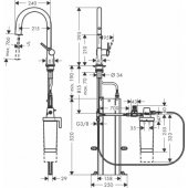 Aqittura M91 FilterSystem 210 1jet Pull-Out Spoul Matt Black + sBox