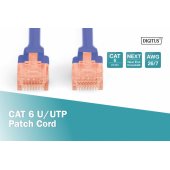 CAT 6 U/ UTP Patch Cord 5 m Blue