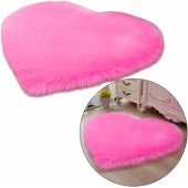 Plush Anti-slip Carpet Heart Pink 40x50