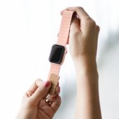 Silicone Link Apple Watch 42/ 44/ 45/ 49mm Pink-Khaki