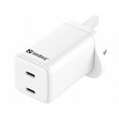 441-62 AC Charger Dual USB-C PD65W UK