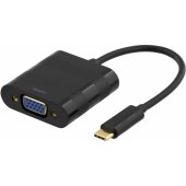 Adapter USB 3.1 Type-C to VGA Black