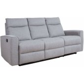 Recliner MORA 3-seater with manual mechanism Grey