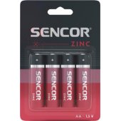 Batteries zinc and carbon, AA (LR6), 1.5V
