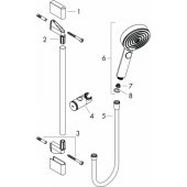 Pulsify Select S Shower Set 105 3jet Relaxation EcoSmart Matt Black
